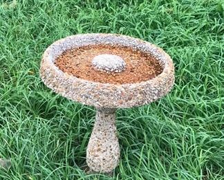 Bird Bath with Nice Stone Finish