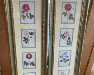 Pair of Framed Florals