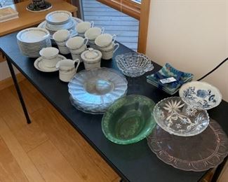 Beautiful Serving Pieces plus Nice Dish Set