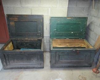 3- x 4' Heavy wood Tool Boxes