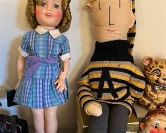 Vintage dolls and toys