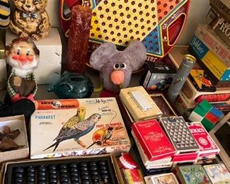 Vintage games and toys