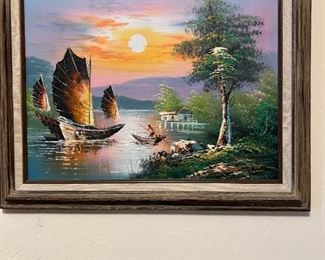 Travel oil painting