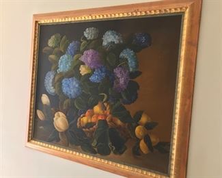 Large Floral oil on Canvas by Constanza Montero