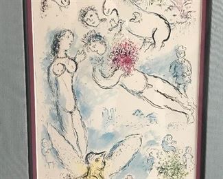 Marc Chagall (1887-1985) Artist Signed Book Plate