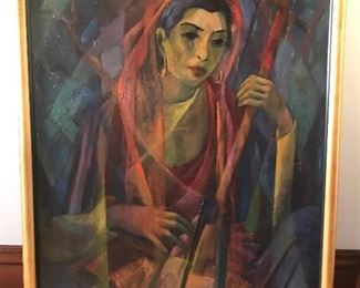 Oil on Canvas "Persian Figure" Dorothy Sklar