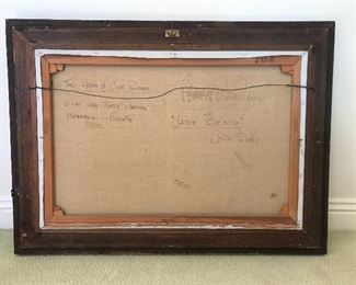 John Anthony Conner Desert Landscape "Lingering Snow" at the edge of the desert So Cal California oil on canvas