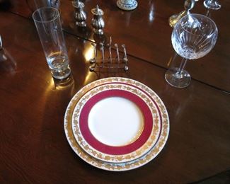 Fine set of Wedgwood China; Set of Cut Crystal Goblets; cool set of Mid-Century Stemmed Tumblers