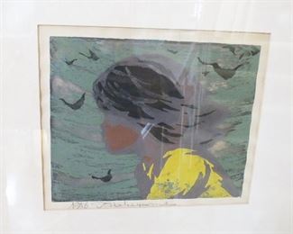 Orig. Litho by Hideo Hagiwara, listed