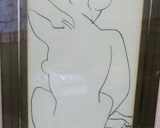 "Sitting Nude" orig.  litho by Matisse - possibly from Verve