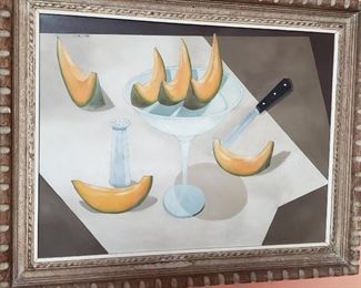 "Morning Cantalope" by Estelle Chaves, listed