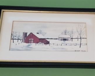 Origl. Folk Painting by Dinah Shore