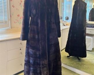Full Length Black Mink Coat