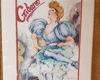 "Cabaret" Orig. Small Watercolor, signed