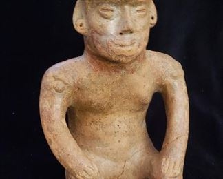 Large Pre-Columbian Seated Figure