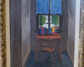 "Table with a View" Orig. Oil ... checking signature...