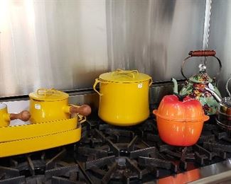 Dansk & Le Crouset Enamel Cookware, ALL DANSK SOLD!