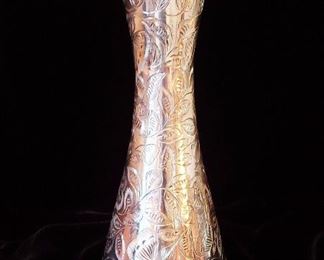 Fabulous Tall Hollywood Regency Mid-Century Silver Table Lighter