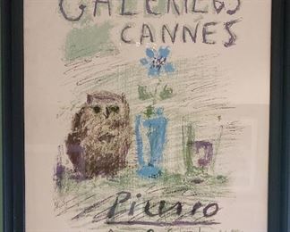 "Galerie 65 Cannes" Orig. Picasso Litho, 1956, signed and numbered, 68 / 100