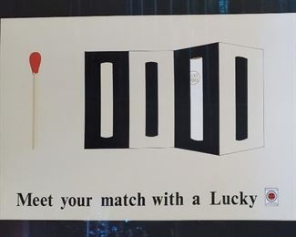 "Lucky Strike" Orig. Painting by Linda Cowan, daughter of famous Hollywood Publicist, Warren Cowan