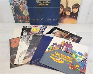 THE BEATLES COLLECTION (December 1978 - EMI/Parlophone BC 13)  Original version with -   "Sampler Record - Not For Sale" on the back Rarities  The Beatles records has the 4 glossies on the inside of cover.