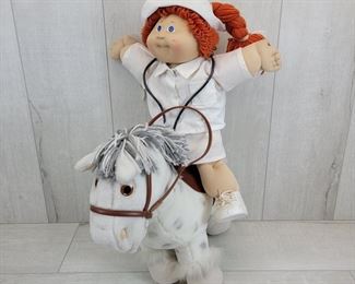 cabbage patch doll and cabbage patch horse