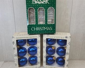 Vintage glass ornaments