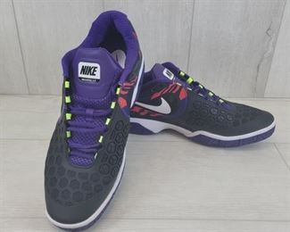 Nike Nadal Air Max Ballistec 4.3 Tennis Shoe Mens size 12.5  model - 487986 015 Purple & Black
