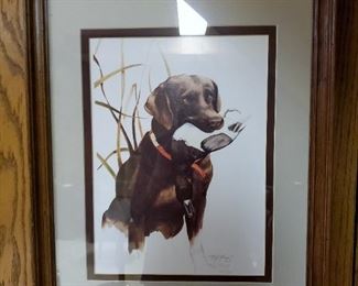 Labrador print by signed and numbered by Ray Young