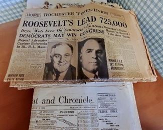 vintage newspapers