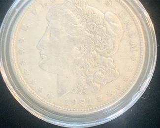 1921 Morgan Silver Dollar There are 5 in this Auction 