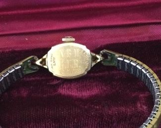 14kt Gold Hamilton Watch, band not gold