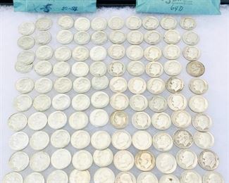 There are Thousands of Silver Dimes Mercury Head & Roosevelt 