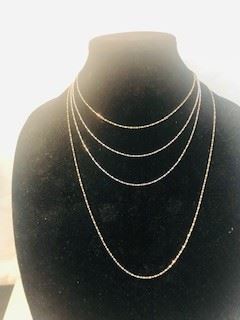 Sterling Silver Set of 4 necklaces  