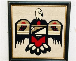 Native American Needle point wall hanging