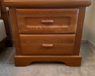 Oak Contemporary Nightstands