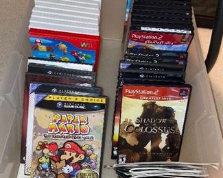 Game Cube and Play Station 2 games