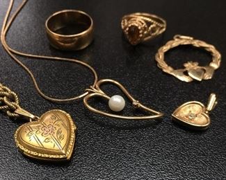 Some lovely gold jewelry