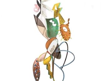 Lot 38 | PETER REGINATO (AMERICAN, B. 1945), SCULPTURE | Abstract forms, Iron; Signed in relief; h. 91 w. 48 d. 30 in.
