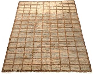 Lot 55 | 20TH CENTURY PESHAWAR CARPET, PAKISTAN | Having an allover polychrome rectangle pattern within a walnut stripe border, with label, "100% WOOL PILE"; h. 9 ft. 10 in. w. 6 ft. 3 in.