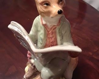 Beatrix Potter fox figurine
