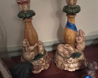 Bunny theme candlesticks