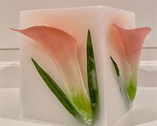 Item 94:  Brand new calla lily candle - 5" x 6":  $24