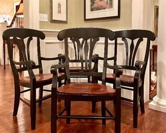 Item 12:  (4) Nichols & Stone County Style Dining Chairs - 22.5"l x 17"w x 40"h:  $695