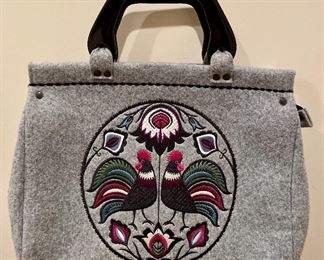 Item 125:  Felt embroidered bag:  $18