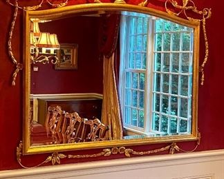 Item 3:  Ornate gold gilt mirror - 55" x 51": $895