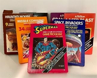 Item 166:  (7) Atari Games including Superman: $70 for all