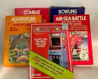 Item 167:  (5) Atari Games including Donkey Kong: $50 for all