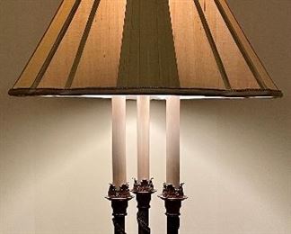 Item 174:  Leviton Lamp with pinecone finial - 33": $145