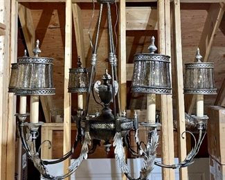 Item 177:  Fine Art (6) light chandelier:  $575